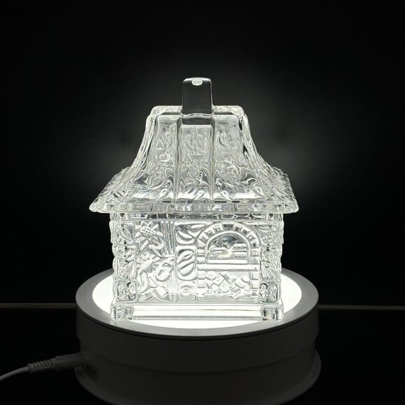 Vintage Goebel Germany Lead Crystal "Hansel & Gretel" Gingerbread House Candy - Picture 12 of 12